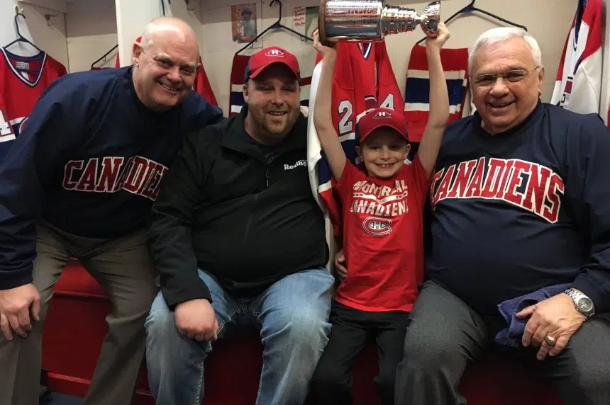 Habs fan club celebrates pint-sized cancer suvivor with big heart