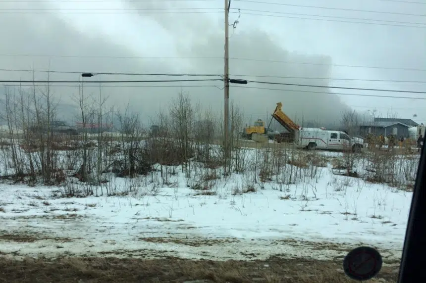 Iconic building burns in La Ronge industrial fire