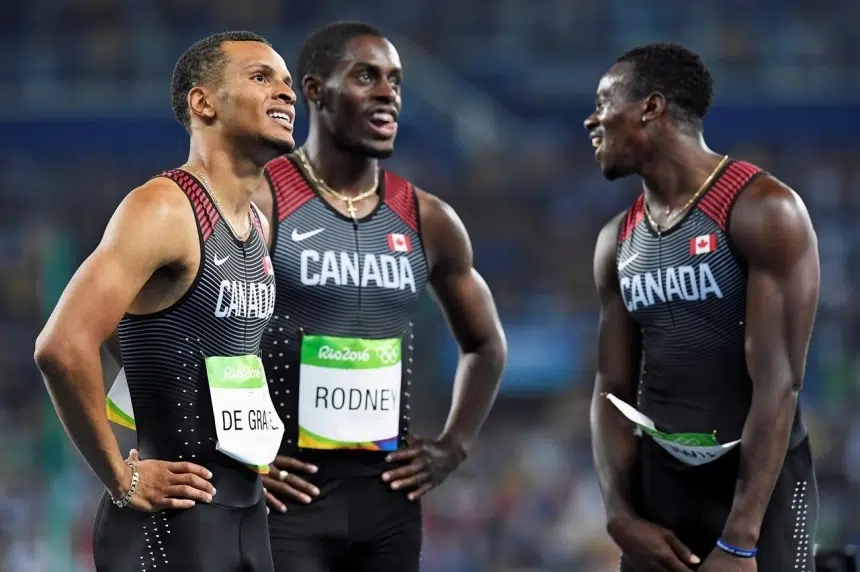 Canada picks up bronze in 4x100 relay after American DQ, capping eventful day in Rio