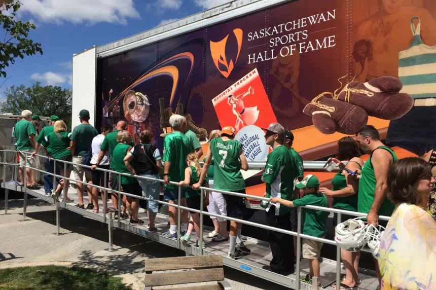Former Riders join fans for kick-off to last season at Mosaic Stadium