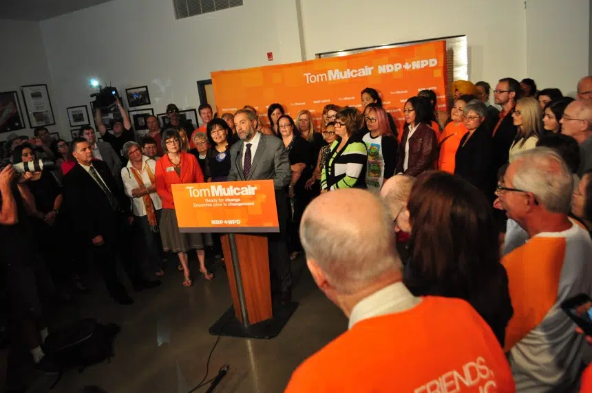 UPDATE: Mulcair visits Saskatoon, pledges more help for women's shelters