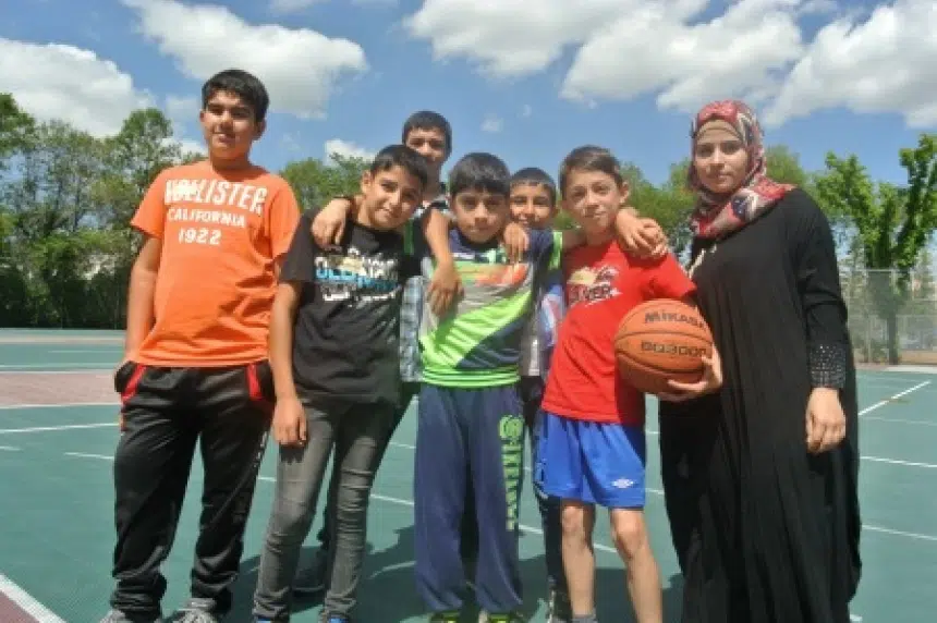 University of Regina camp for refugees splits boys and girls for swimming