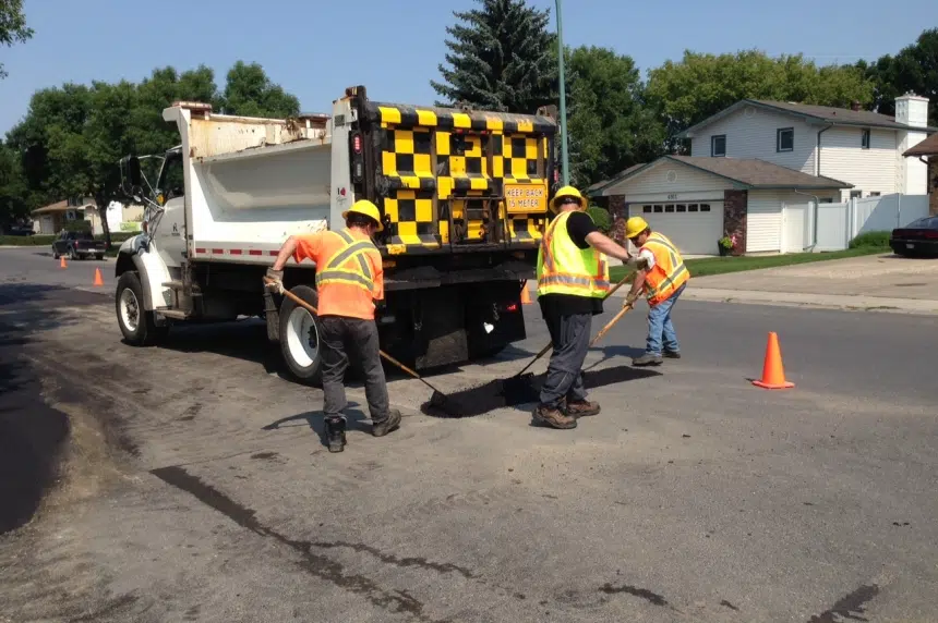 Street repair causes delays in north Regina