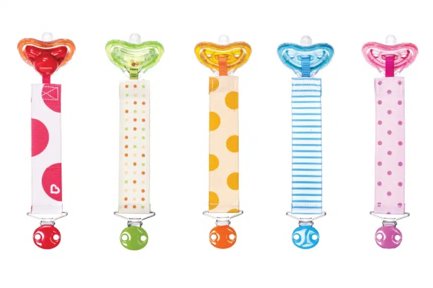 Baby pacifier and clip sets recalled over possible choking hazard