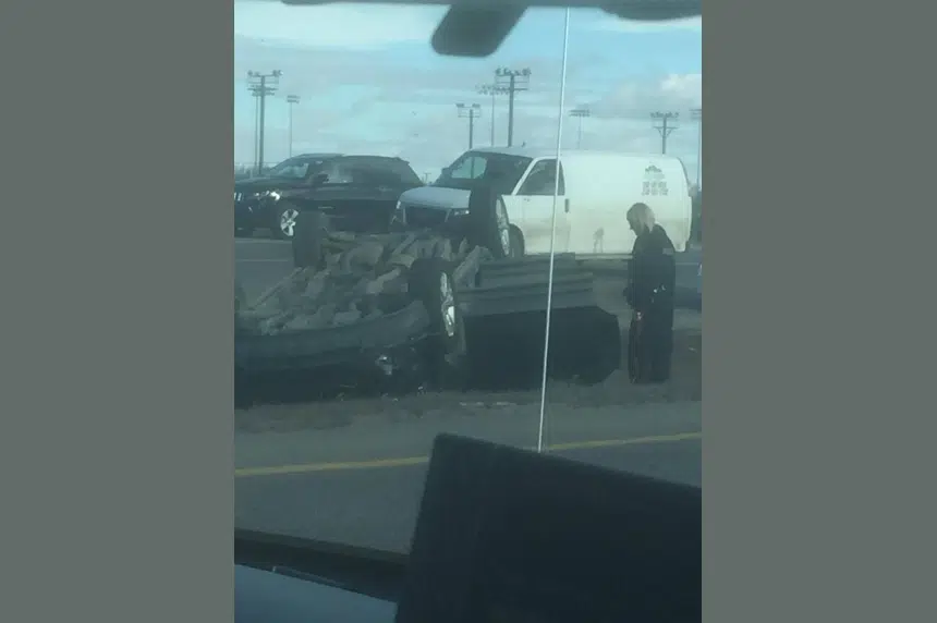Crash slows traffic to a crawl on Regina's Ring Road