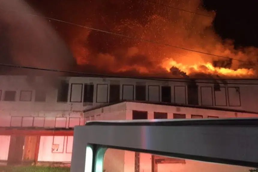 Fire burns large building in Yorkton