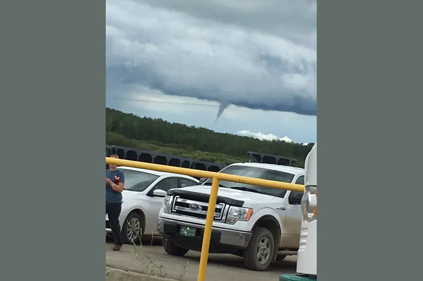 Conditions ripe for funnel clouds in east central Saskatchewan