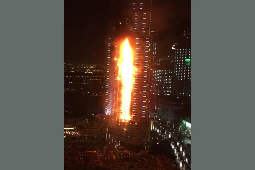 Fire breaks out in residential building near Dubai's massive New Year's fireworks display