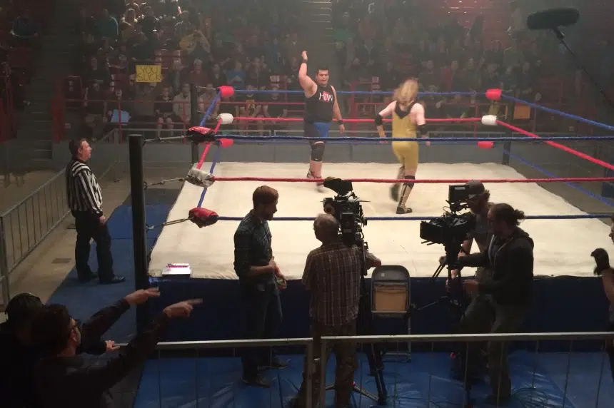 Regina film set captures wrestling history