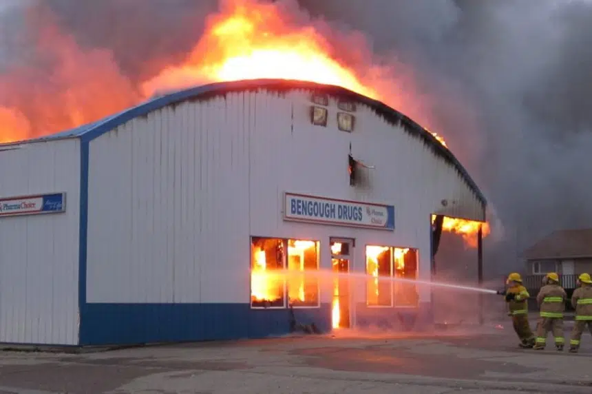 Fire destroys Bengough pharmacy