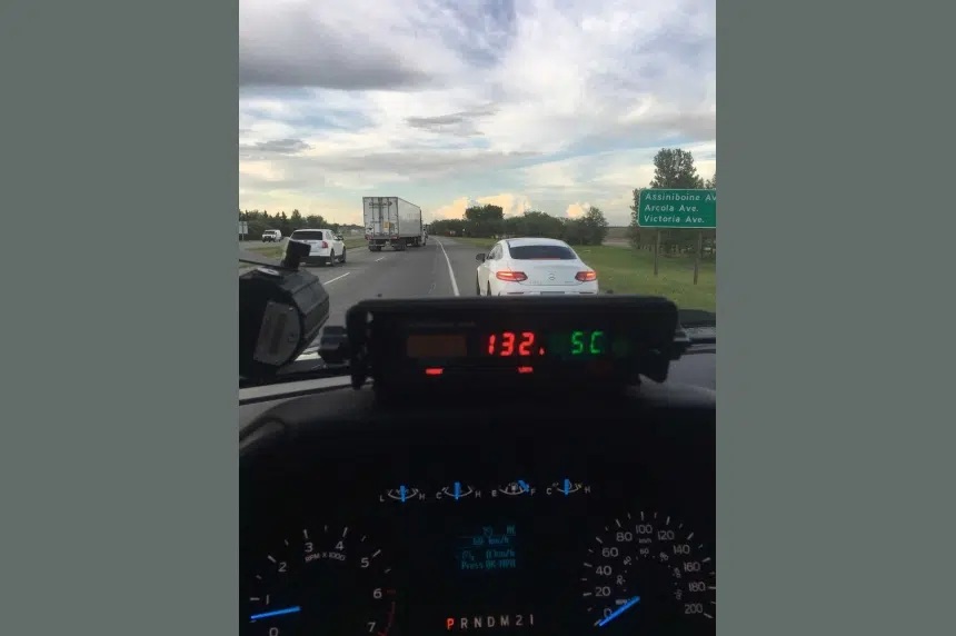 Hefty fine for driver caught speeding in Regina orange zone
