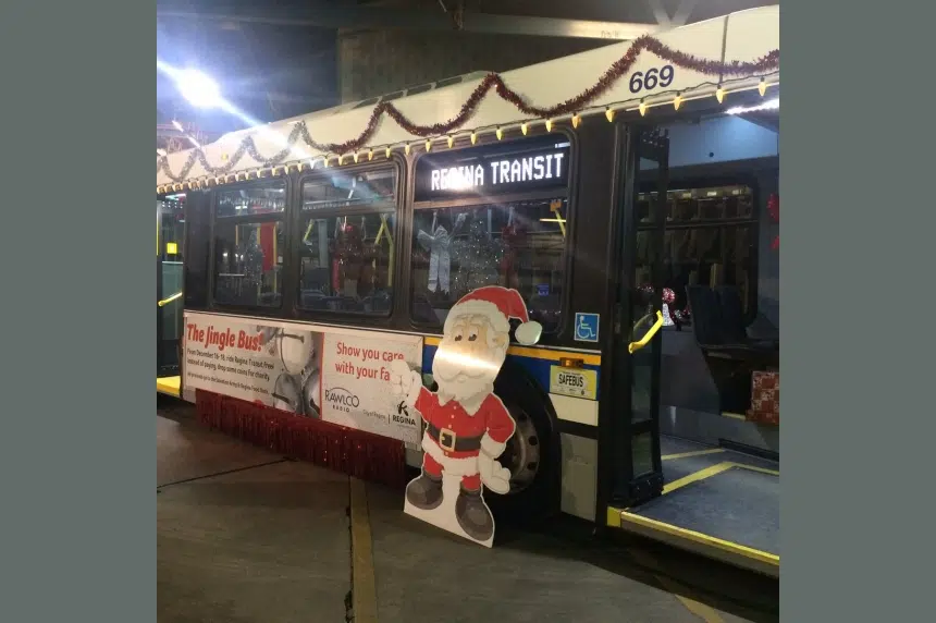 Hop aboard Regina’s Jingle Bus: rides free this weekend with cash donation