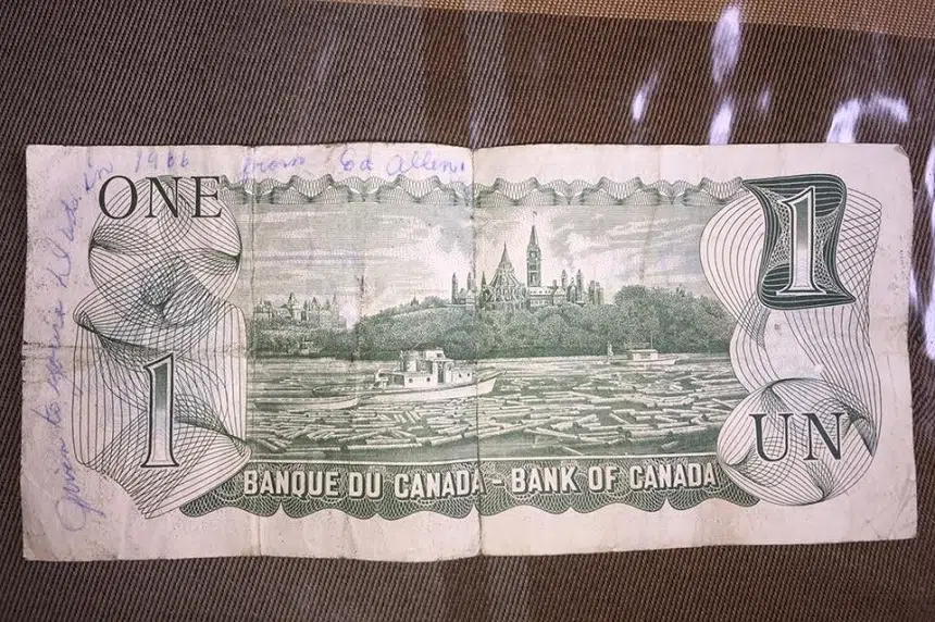 Long-lost $1 bill returned to family of original owner