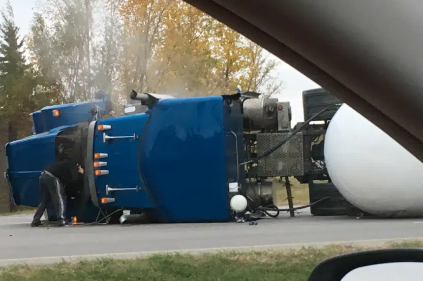 City hopes to clear ammonia truck on College Dr. by morning