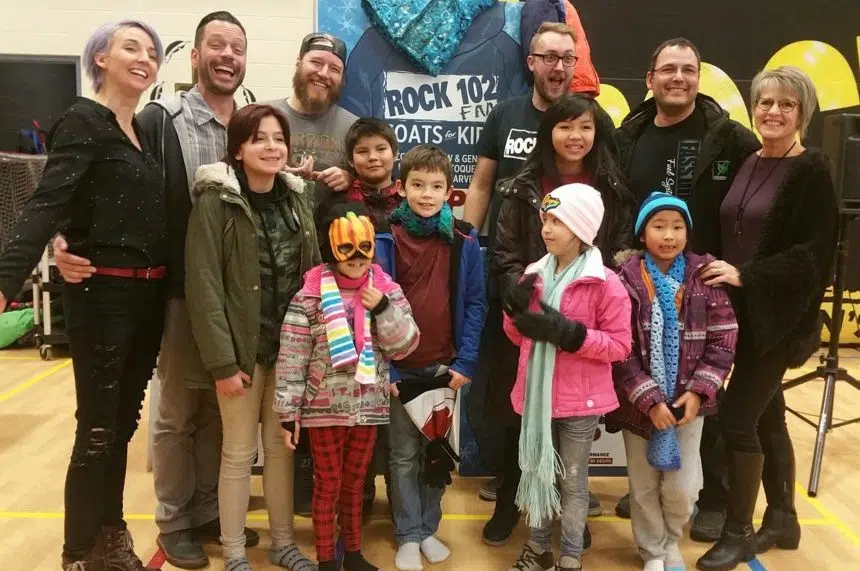 Warm the heart: Rock 102 donates 1,500 coats to kids in need