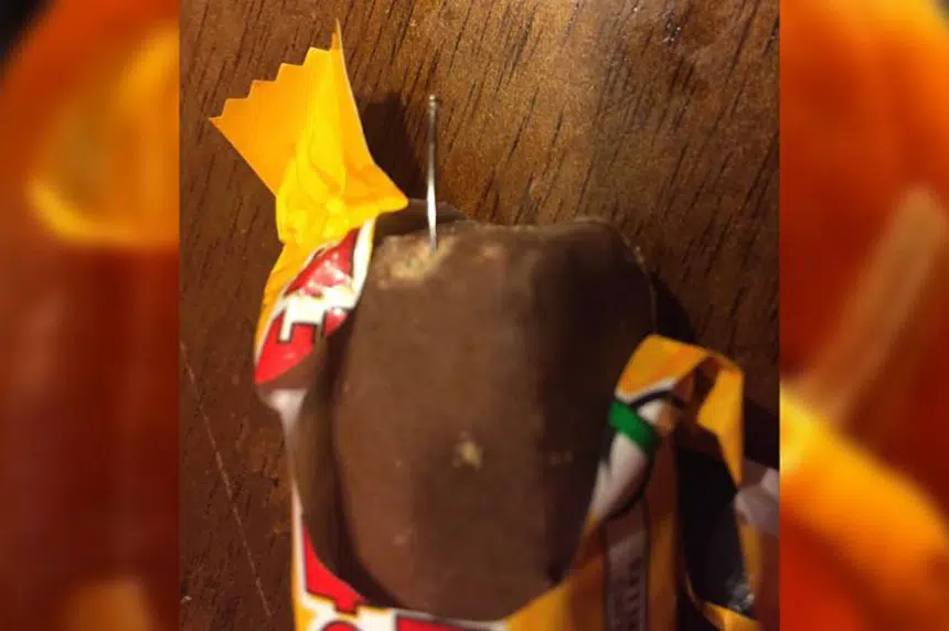 Humboldt woman says daughter found pin in Halloween candy