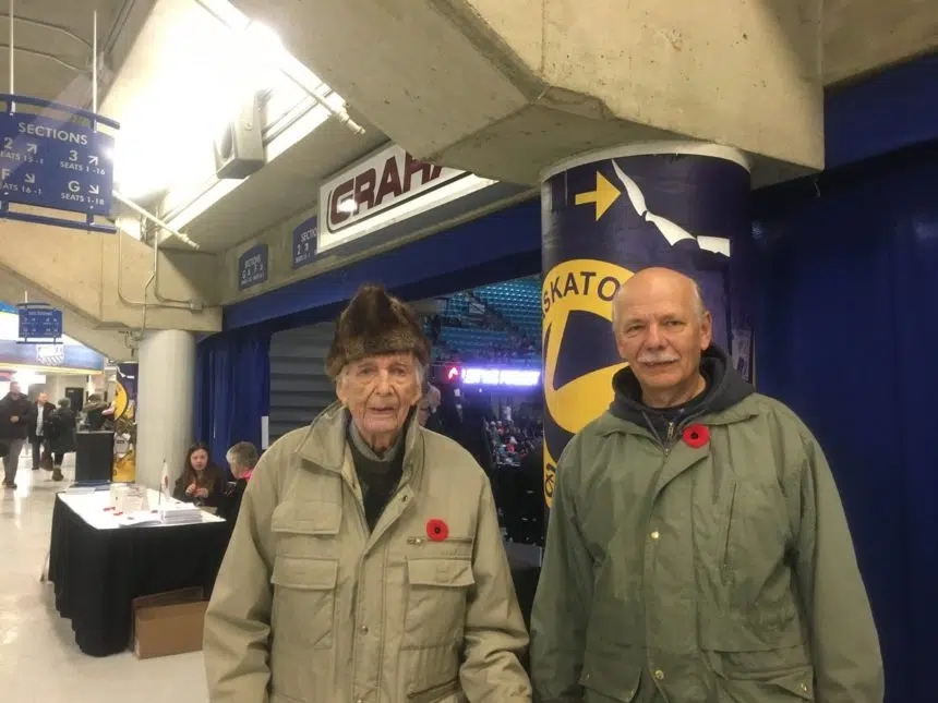 Thousands attend Remembrance Day service at SaskTel Centre 