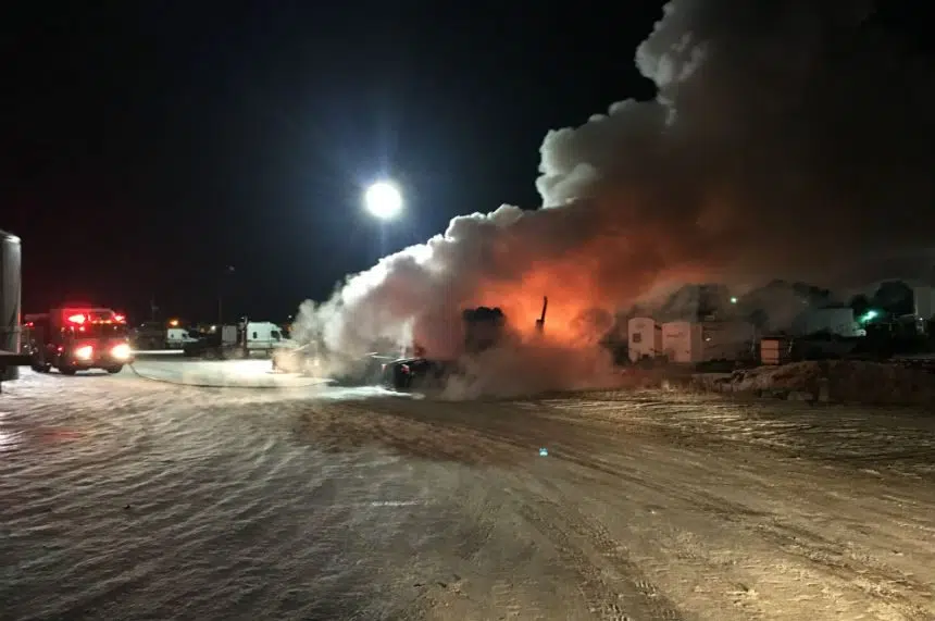 Truck yard fire causes 200K in damage