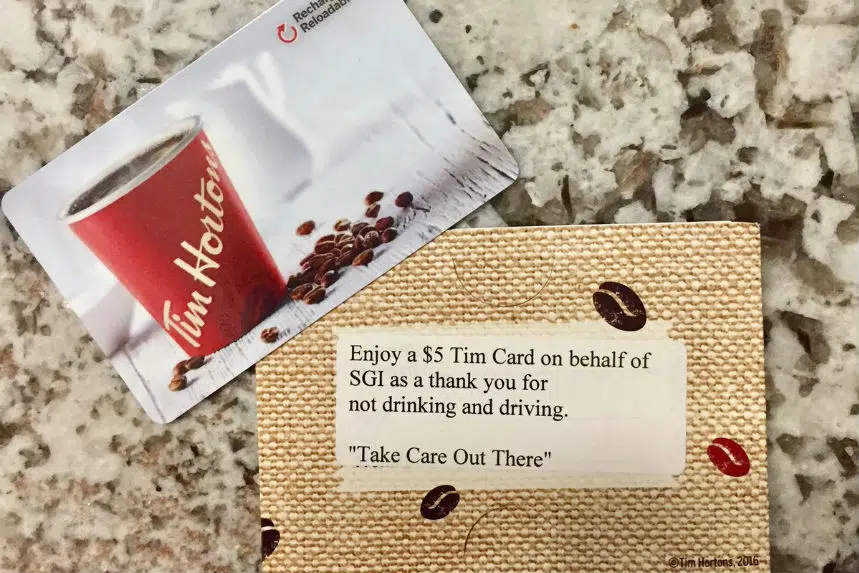 Police hand out gift cards to thank sober drivers