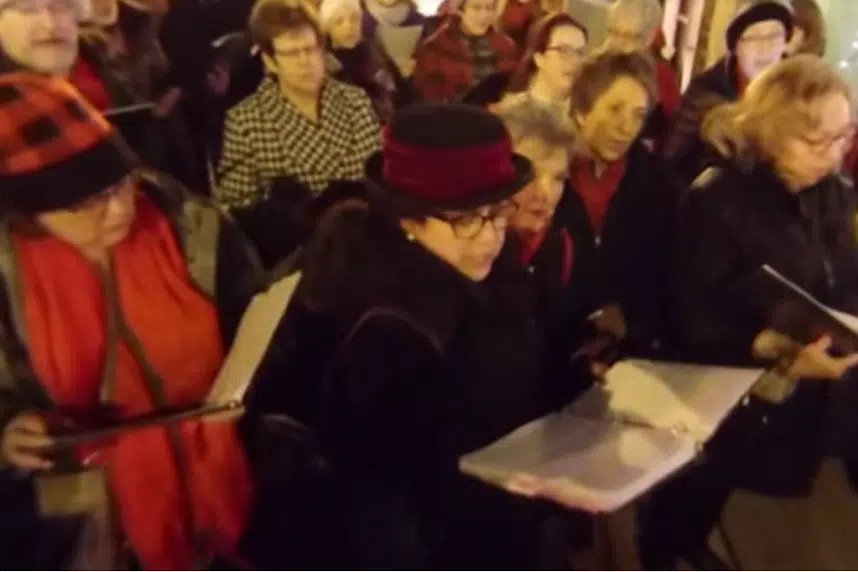 Joy of Vox carolers spread Christmas spirit in Saskatoon
