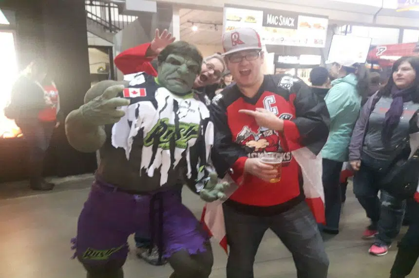Roughneck fans embrace the Rush Hulk 