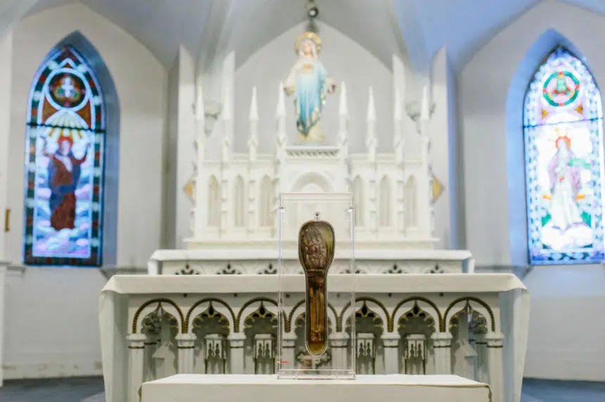 Religious relic national pilgrimage stops in Saskatoon