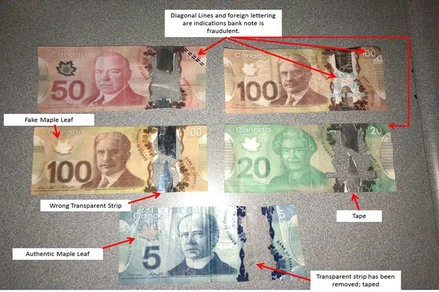Police warn of counterfeit cash in Saskatoon
