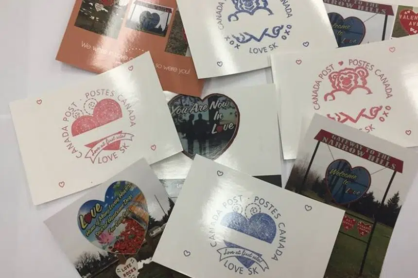 Sask. village spreading the love one stamp at a time  