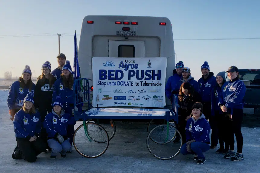 Agros start fundraising bed push for Telemiracle 42
