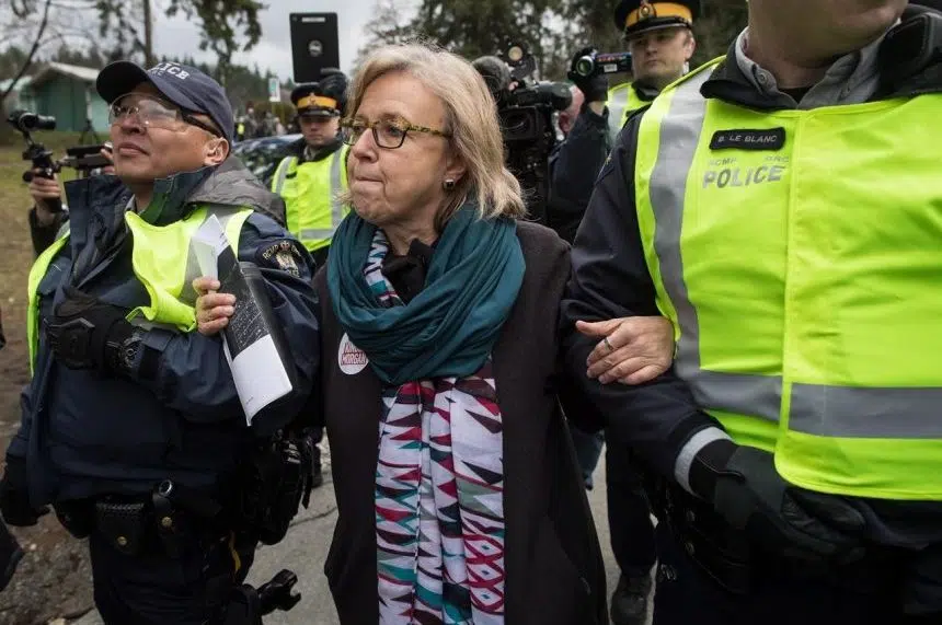 Green Party leader, NDP MP arrested at anti-pipeline protest in B.C.