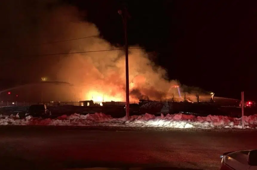 Fire destroys Transwest Air hangar in Prince Albert