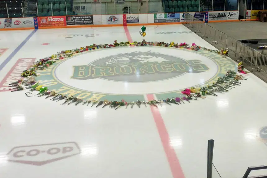On-ice Broncos memorial to come down at Humboldt rink