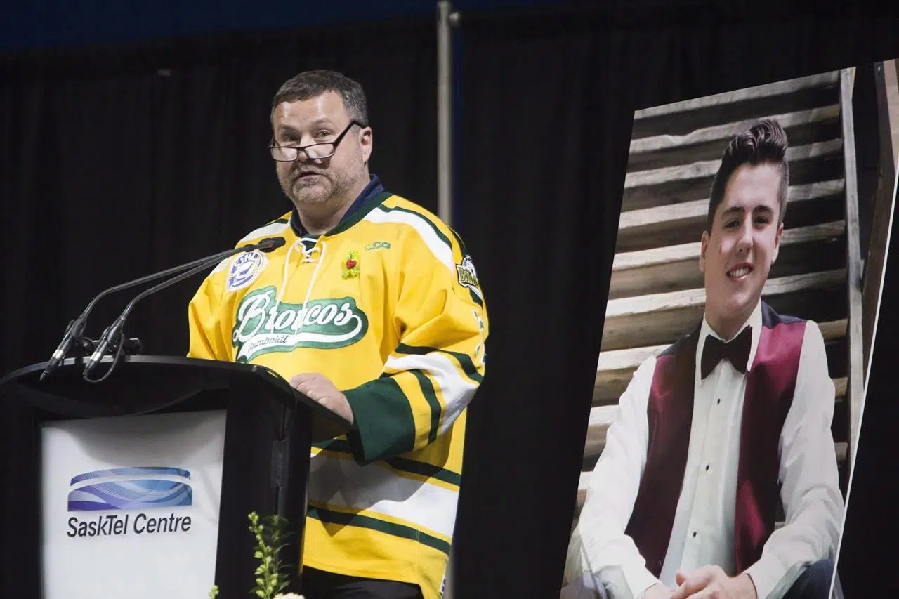 Humboldt Broncos hockey player Evan Thomas remembered in Saskatoon