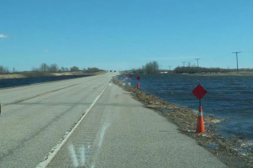 RCMP: High water levels on Highway 16 near Leslie 