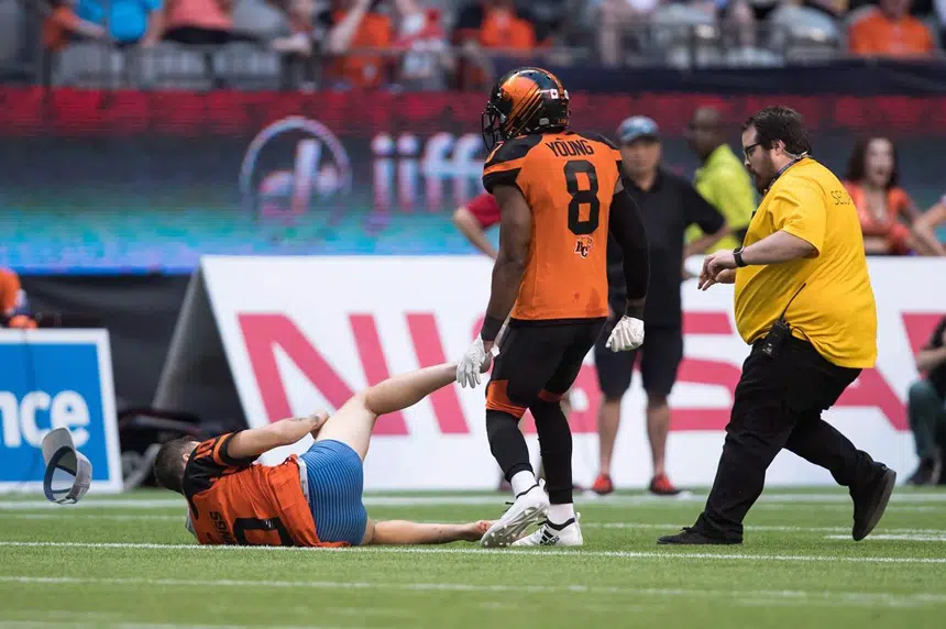 Streaking fan levelled by Lions player hires Toronto-based law firm