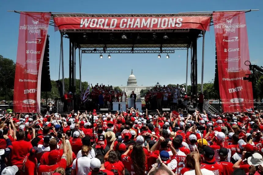 Fans turn out in droves to celebrate Cup-champion Capitals