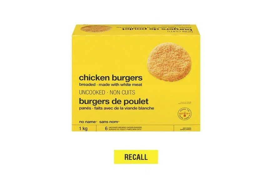 Loblaw recalls No Name brand chicken burgers over salmonella fears