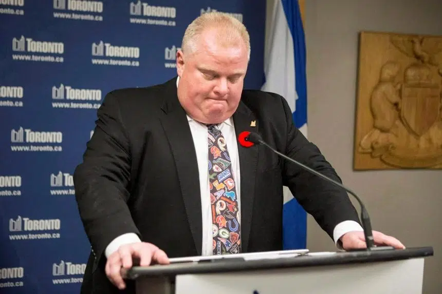 Purported Rob Ford ‘crack confession tie’ up for auction on eBay, asking $10K