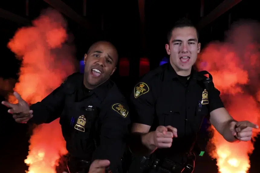 Singing cops video hits 2M views 