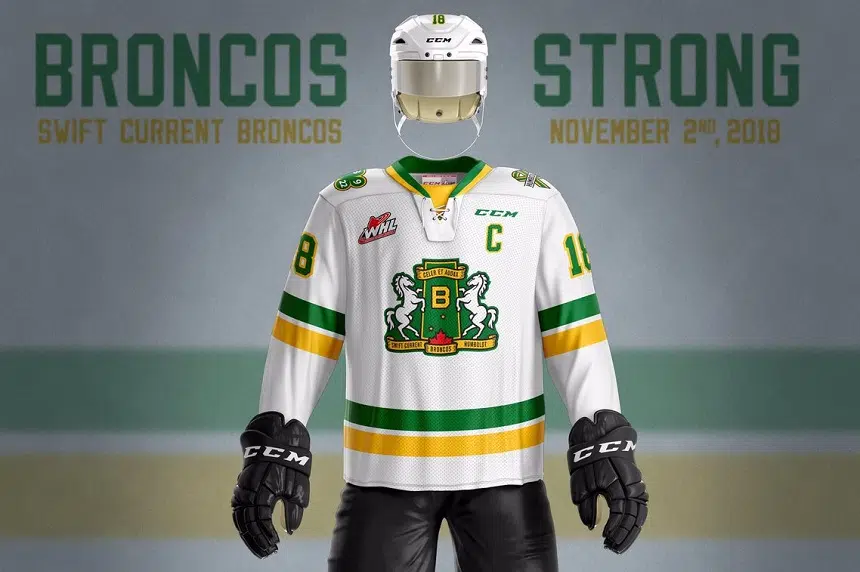Humboldt, Swift Current unveil 'Broncos Strong' jerseys 
