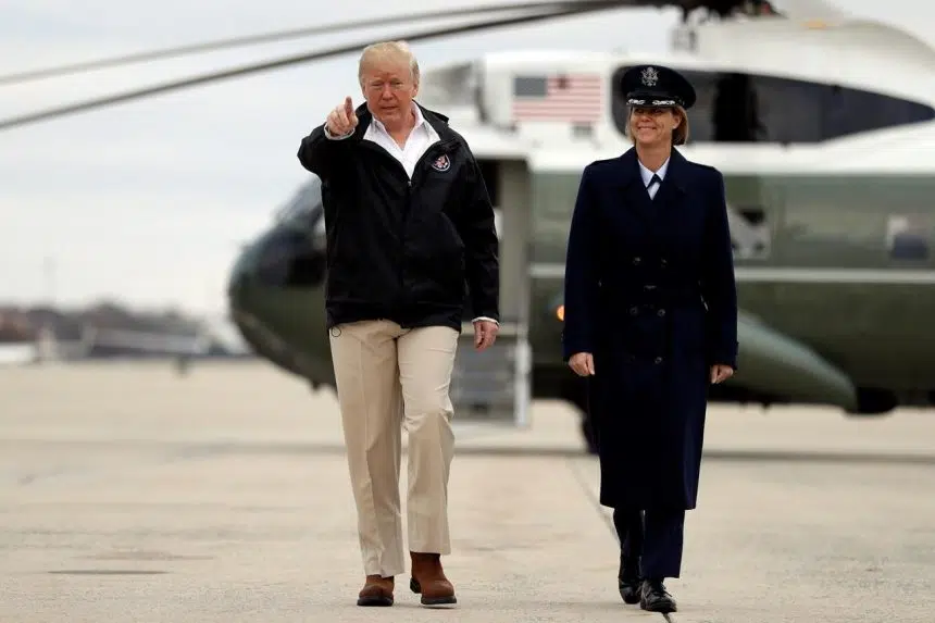 Trump visits as California struggles to locate 1,000 people