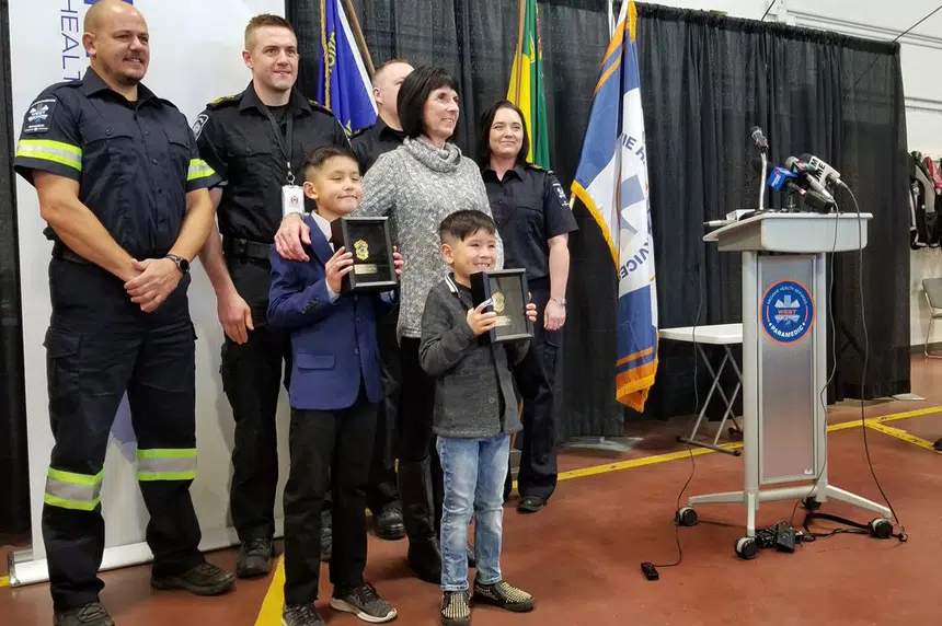 Saskatoon boys honoured for saving grandmother