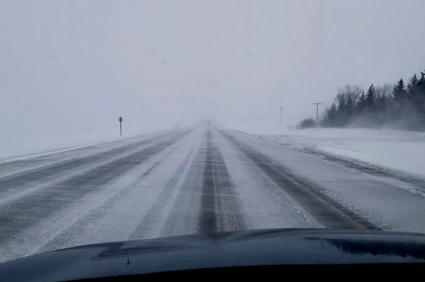 Winter storm disrupts highway travel in central Sask., Regina region