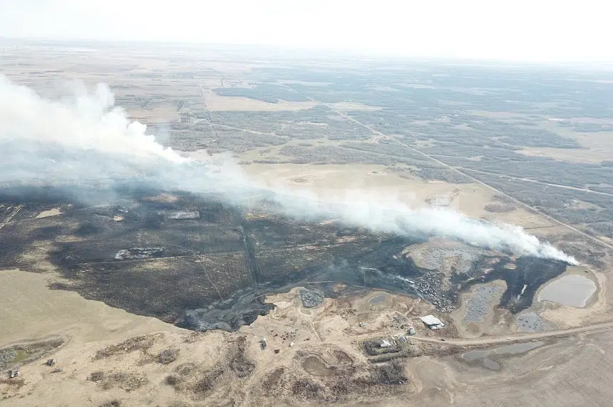 Grass fire west of Saskatoon damages home, acres of farmland