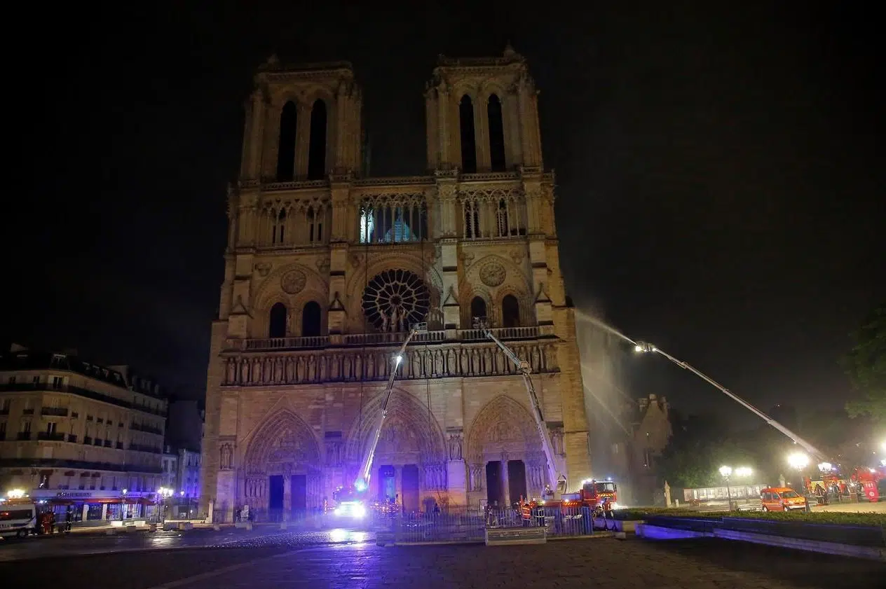 Macron wants fire-ravaged Notre Dame rebuilt within 5 years