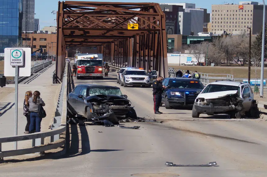 UPDATE: Head-on crash temporarily shuts down Traffic Bridge