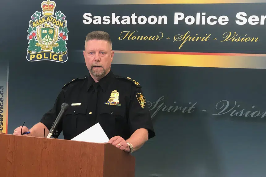 Saskatoon Police chief responds to latest crime numbers