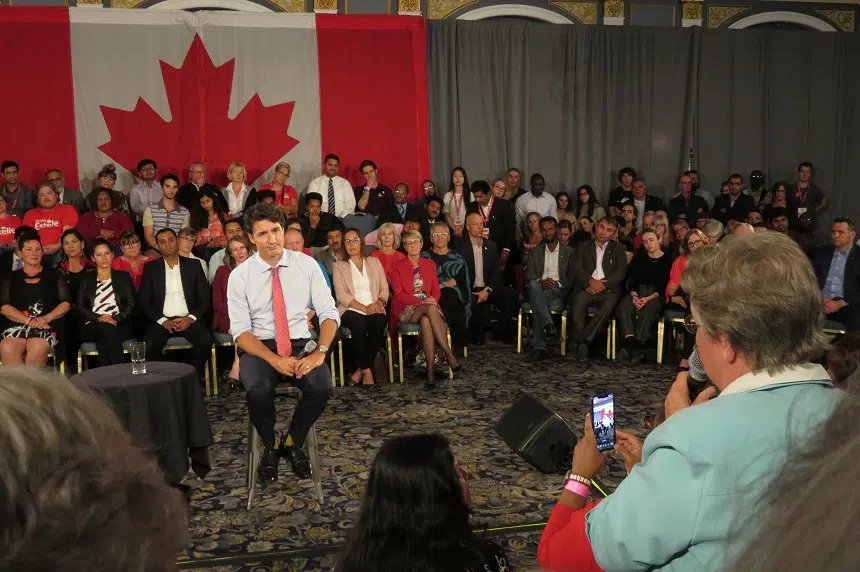 Trudeau finds friendly Liberal crowd at Saskatoon town hall, apologizes again for 'brownface' photos