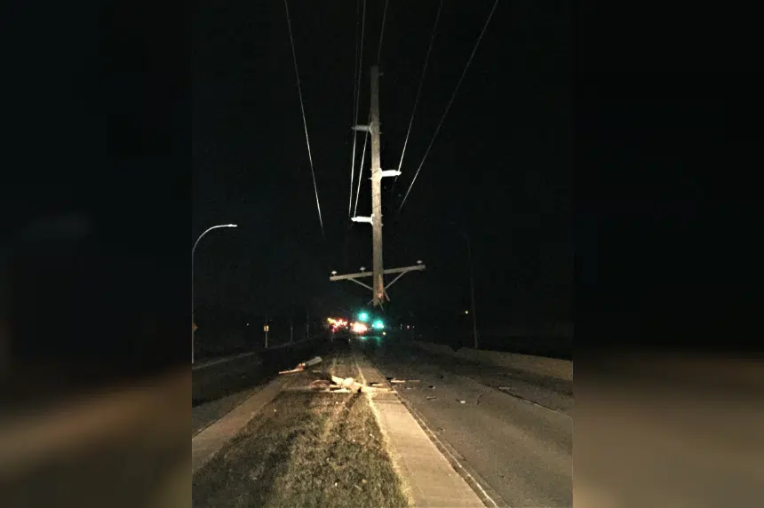 Driver charged after crash knocks out power