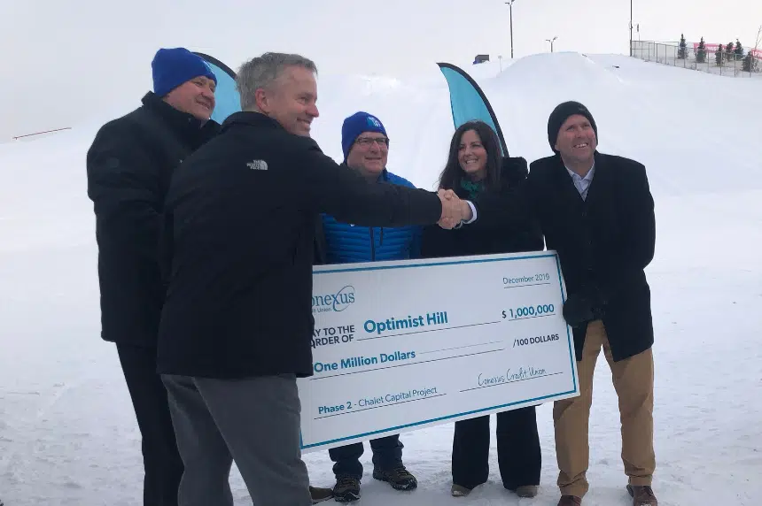 'Conexus Riverview Chalet' project kicks off with $1M donation to Optimist Hill